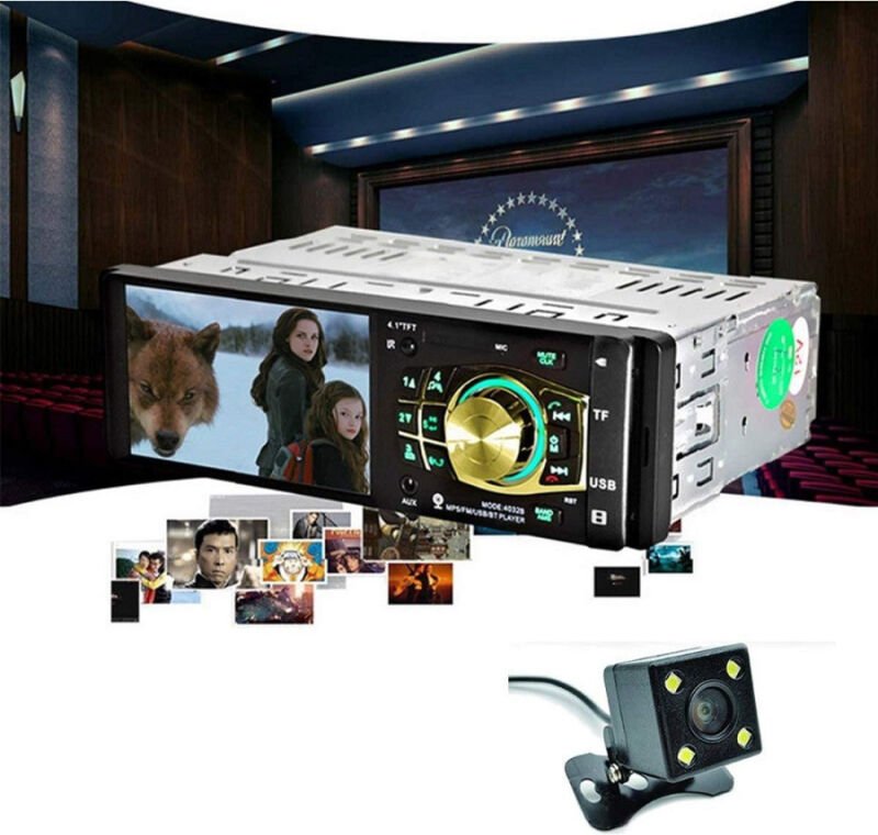 Trade Shop - autoradio MP5 player kamera bluetooth radio audio video tf usb 4032B -