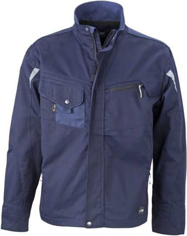 James&nicholson - Arbeitsjacke JN821 Gr. 4XL navy/navy