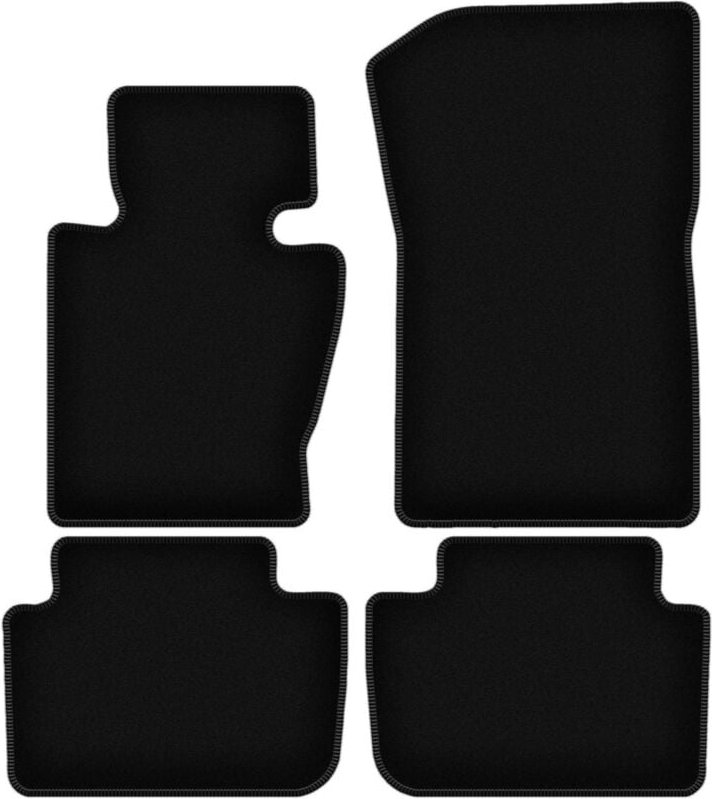 BASIC schwarze Veloursmatten für: BMW X3 E83 SUV (2003-2010)