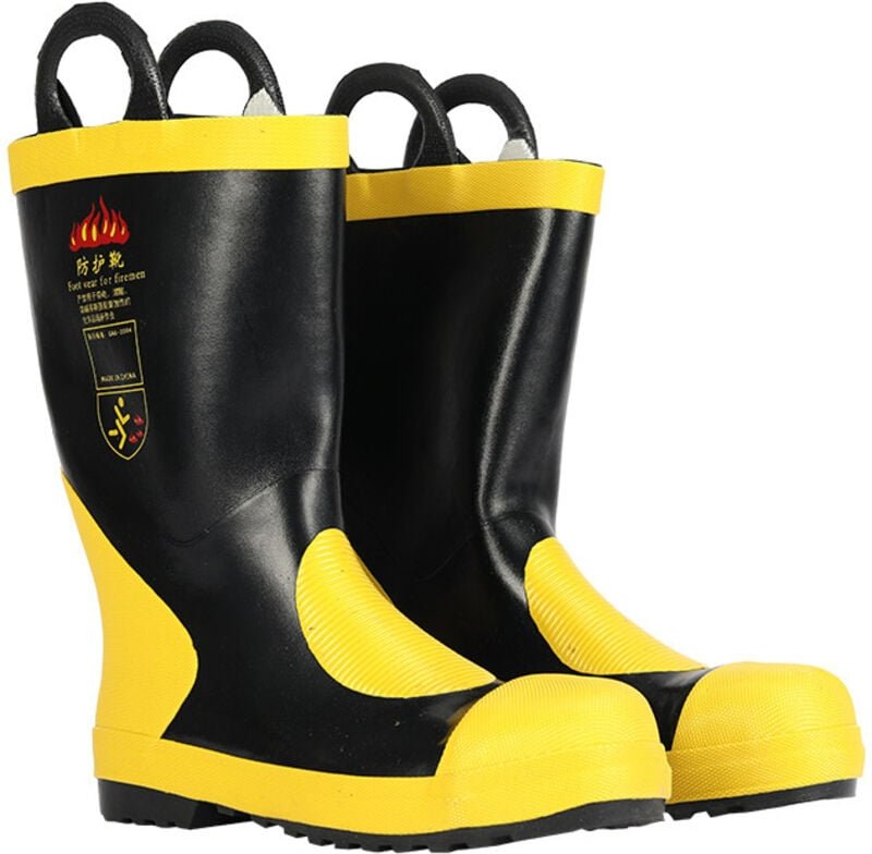 Notfallrettung hohe Stiefel wärmedische Isolierung Nicht -Slip -Gummi -Feuerschutzschutz - Eosnow
