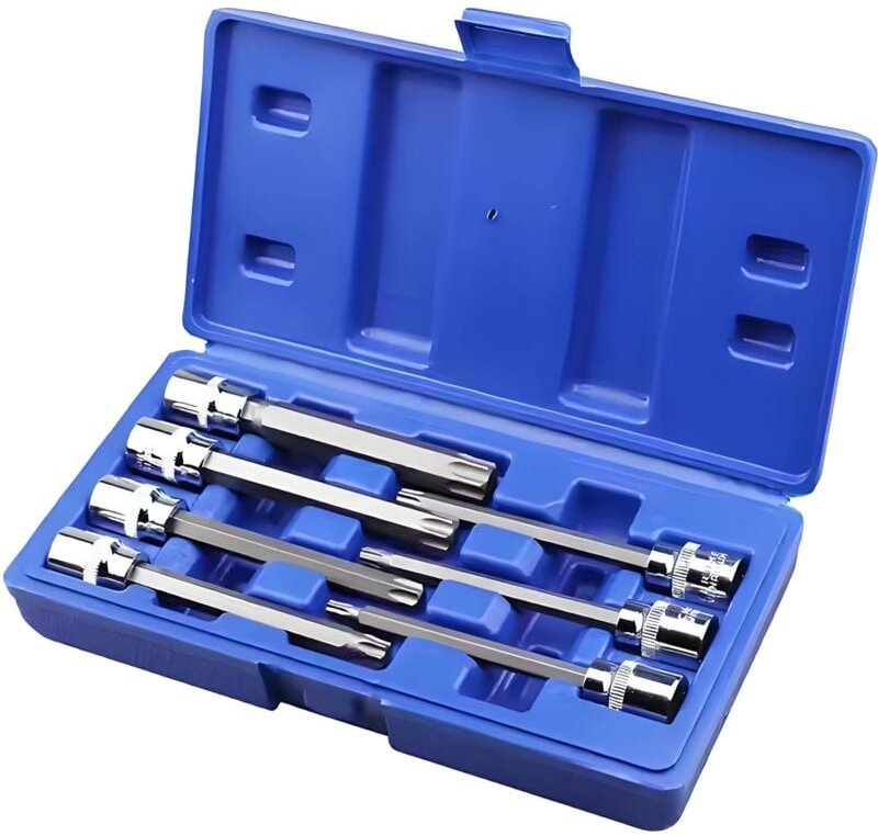 Thumbnail - L&h-cfcahl - 7-teilig Schraubenschlüssel-Steckschlüssel, lange Torx-Steckschlüssel, 3/8 Zoll Außen-Torx-Steckschlüssel, ...