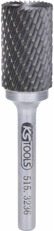 Ks Tools hm Zylinder-Frässtift Form a mit Stirnverzahnung, 16mm - 515.3236