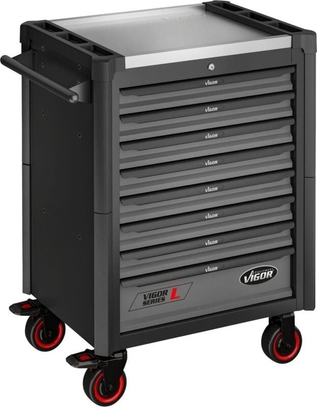 Vigor - Werkstattwagen Series l ∙ leer ∙ V1901-X ∙ l x b x h: 723 mm x 459 mm x 1002 mm