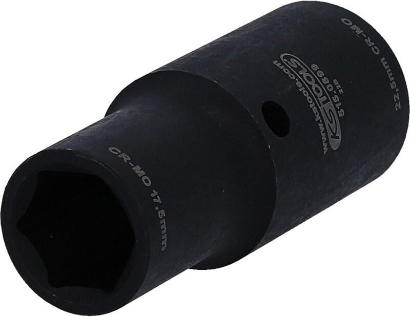 1/2' Spezial-Alu-Felgen 2 in 1 Kraft-Stecknuss, 17,5 / 22,5 mm