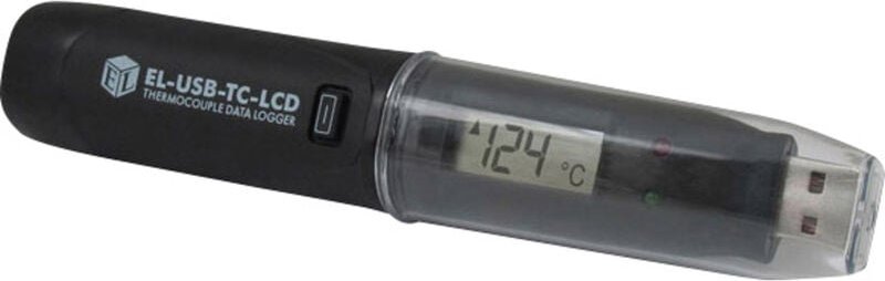 Lascar Electronics - el-usb-tc-lcd el-usb-tc-lcd Temperatur-Datenlogger Messgröße Temperatur -200 bis