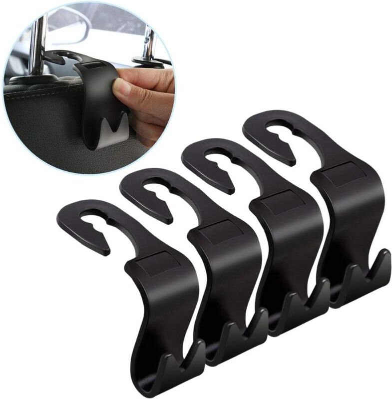 Memkey - Haken für Autositz-Rückenlehne, multifunktionaler Auto-Aufhänger, Aufbewahrungstasche, Haken für Sitz-Kopfstütz...