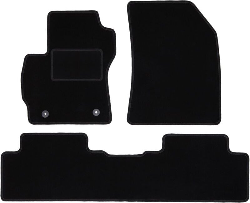 Schwarze Veloursmatten für: Mazda Premacy II Minivan (2005-2010)