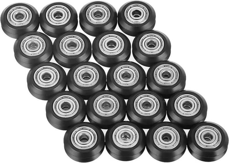 Thumbnail - Zoternen - 20 stücke V-form Nut Rad 5mm Bohrung 625 Lager Riemenscheibe Zubehör Doppellager Schiebetor für cnc 3D Drucke...