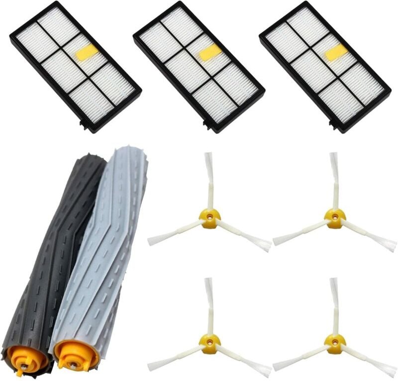 Ersatzteilset für Roomba 800 und 900 Serie – Kompatibel mit Roomba 850, 860, 870 880, 890, 960, 980... (Alle Modelle) – ...