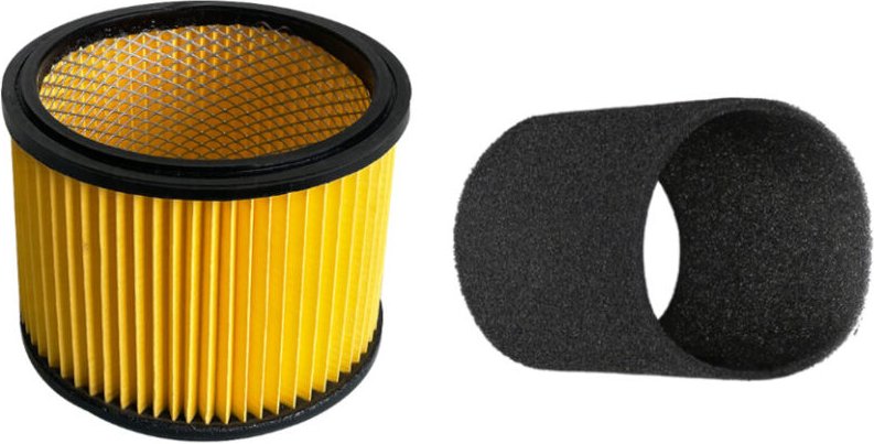 Trade-shop - 2in1 Set: Patronenfilter + Schaumstoff-Filter kompatibel mit Einhell Duo 30, Duo 1250, Duo 1300 a, Inox 30,...