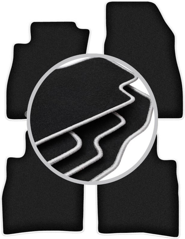 CARLUX-SILVER Autofußmatten für: Nissan Pulsar C13 Fließheck (2014-)