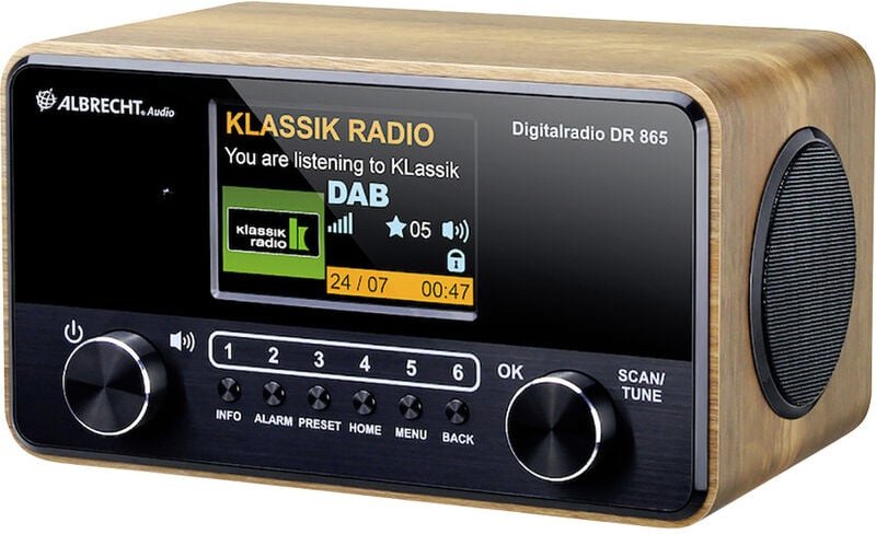 Dr 865 Seniorenradio mit großem 4" Display dab+/ukw, Farbdisplay - Albrecht