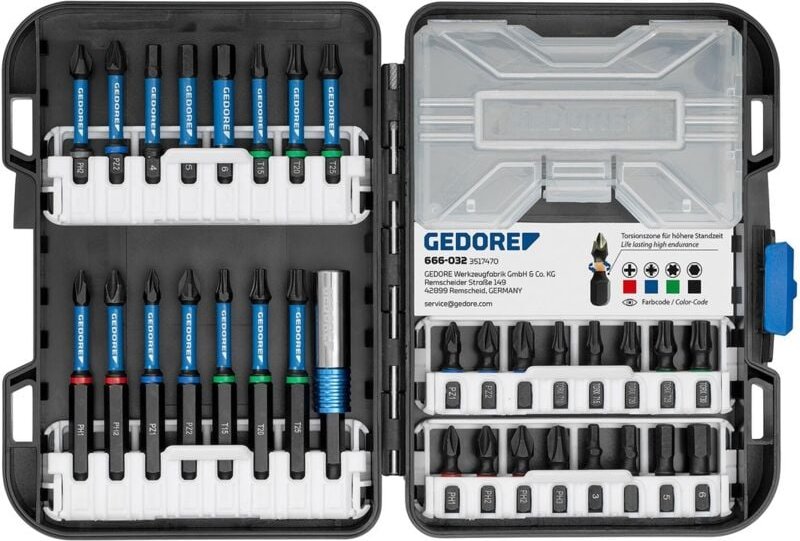 Torsions-Bit-Box 32-tlg. - Gedore