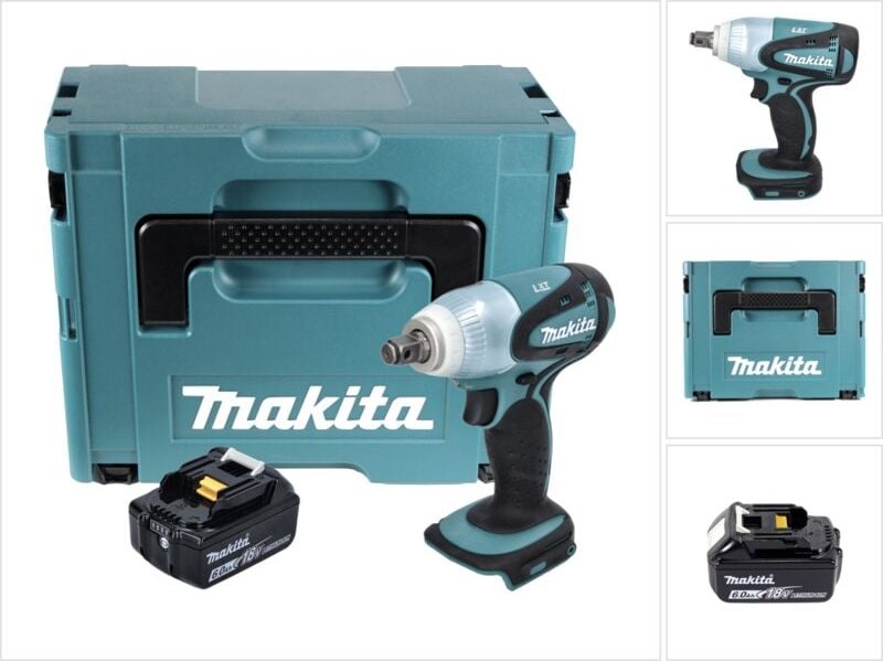 Dtw 251 G1J Akku Schlagschrauber 18 v 230 Nm 1/2' + 1x Akku 6,0 Ah + Makpac - ohne Ladegerät - Makita