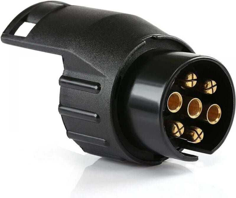 Thumbnail - Lntyq - Anhängersteckdosenadapter, universelles Zubehör, wasserdichter 7-poliger auf 13-poliger Anhängerkupplungsadapter...