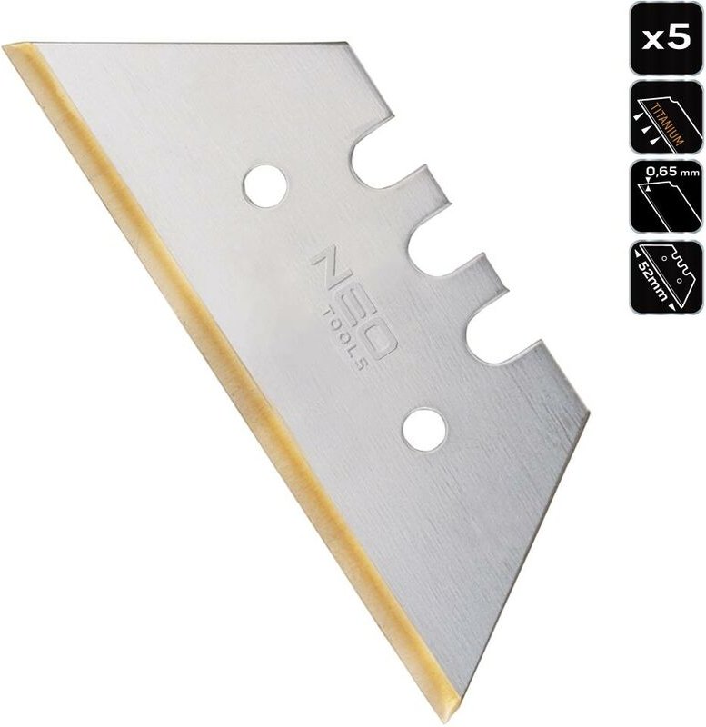 5x Profi Titan Trapezklingen