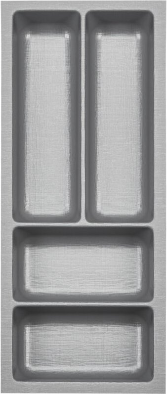 Thumbnail - So-tech - orga-box 3 Besteckeinsätze Tiefe 473 mm silbergrau Schubladeneinsätze Breite 191 mm für Schubladen 300 mm
