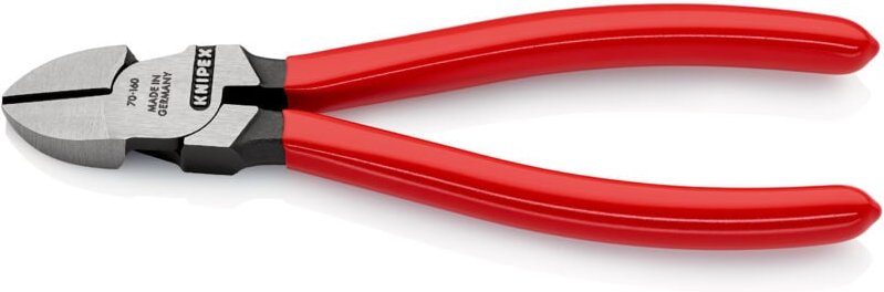 Thumbnail - KNIPEX 70 01 160 SB Seitenschneider mit Kunststoff überzogen schwarz atramentiert 160 mm