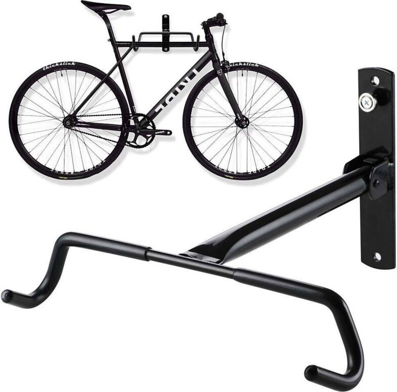 Trade Shop Traesio - Trade Shop - Fahrradhalterung, Wandhalterung für Falträder, 31 cm, aus Stahl -