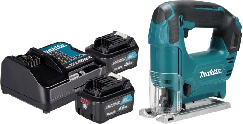 Makita JV 101 DSM Akku Stichsäge 12 V max. 65 mm + 2x Akku 4,0 Ah + Ladegerät