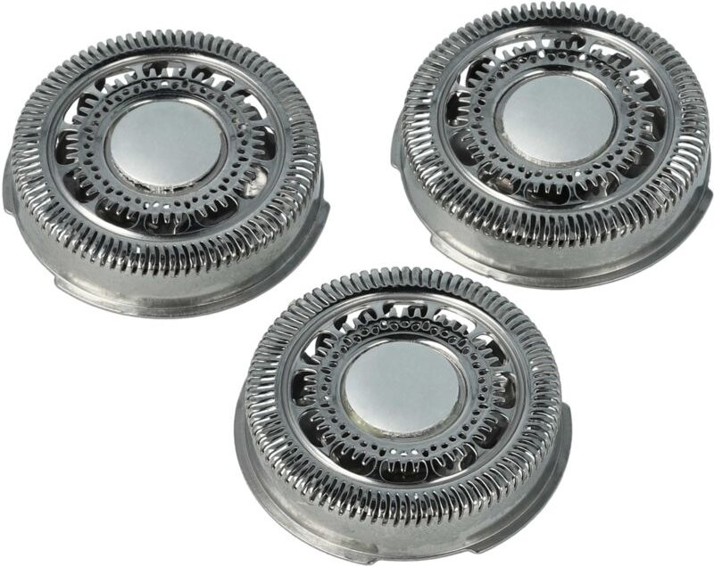 Vhbw - 3x Scherköpfe Ersatz für Philips SH90/60, SH70/60, SH90, SH70 für Elektrorasierer, Silber