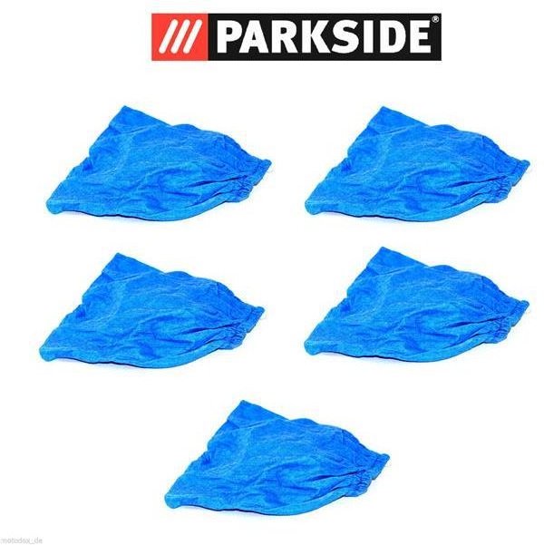 5x Textilfilter, Trockenfilter, Stoffbeutel blau, Parkside pnts 1300 E4 - 296615