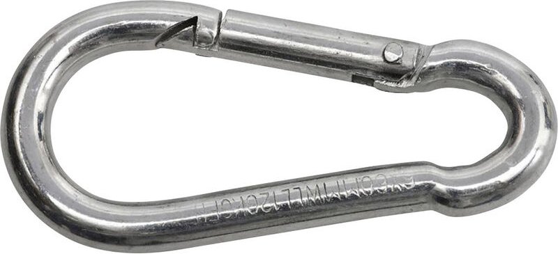 680 154 880 75 Feuerwehrkarabinerhaken Stahl galvanisch verzinkt (l x b) 80 mm x 8 mm - SWG