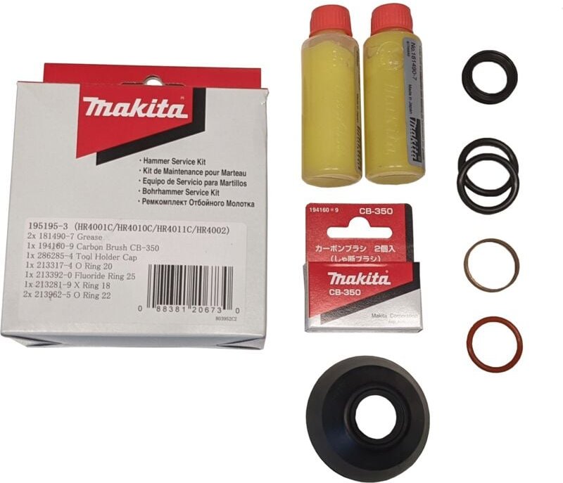 MAKITA ABBRUCHHAMMER WARTUNGSSET HR4001C/4010/4011/4002 Cod. 195-3