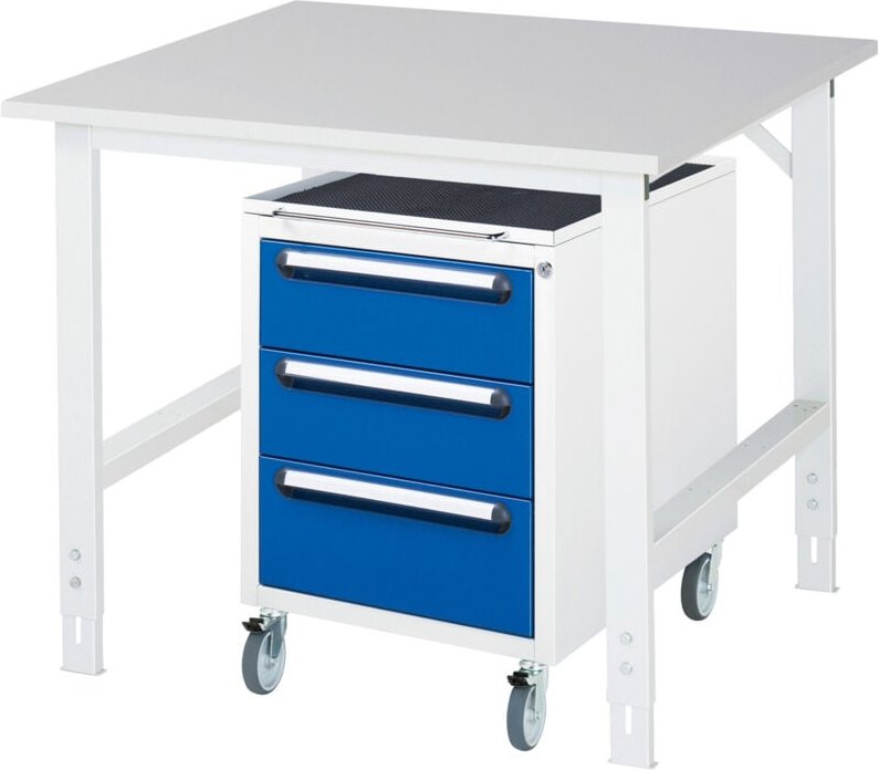 Rau Arbeitstisch Tom höhenverstellbar KM09, B1000xT1000xH760-1080mm, M-Platte-22mm