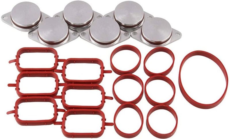 Jusch - Kit mit 6 Kappen, 33-mm-Lufteinlasskanal-Abbruchventil für bmw M57-Motor