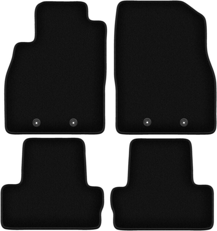 BASIC schwarze Veloursmatten für: Opel Ampera I Fließheck (2012-2017)