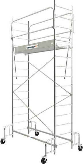 Tubesca Comabi - Rollgerüst aus Stahl selbsttragend - Maxi Arbeitshöhe 4.80m - 3140028