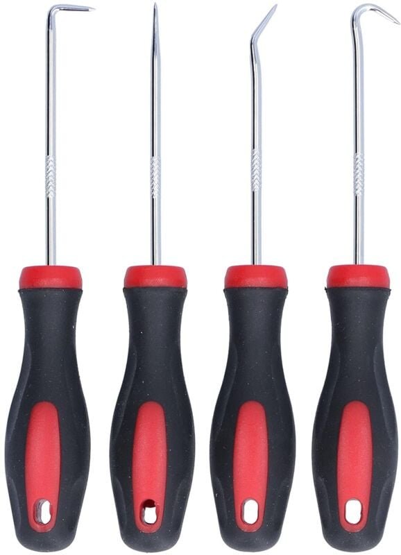 Aougo - 4-teiliges Pick-Haken-Set, präziser O-Ring-Abzieher für Öldichtungen im Auto, 150 mm