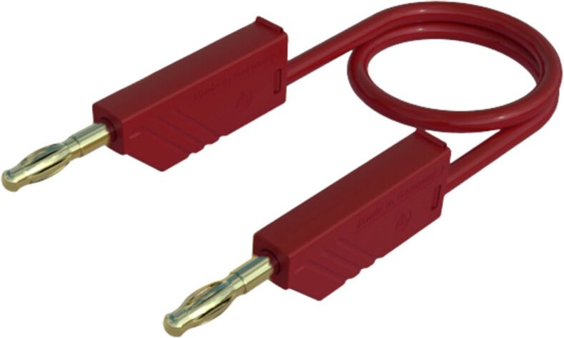 SKS Hirschmann MLN 150/2,5 RT Messleitung Lamellenstecker 4 mm Lamellenstecker 4 mm 1.50 m Rot 1 St.