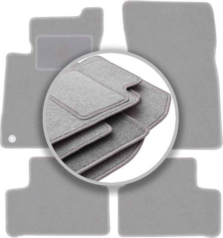 Graue Autofußmatten für: Mercedes CLS C118 Limousine, Kombi (2019-)