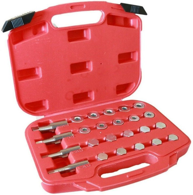 Trade Shop Traesio - Trade Shop - kit reparation filetatura tappo copp olio auto mit tappi und rondelle 64 pz -