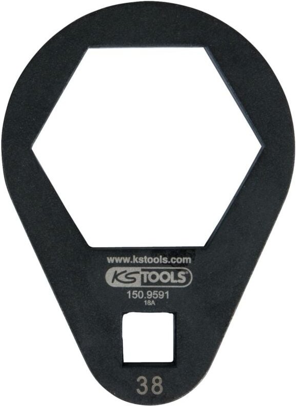 3/8' Einsteck-Ringschlüssel, extra flach, 38 mm