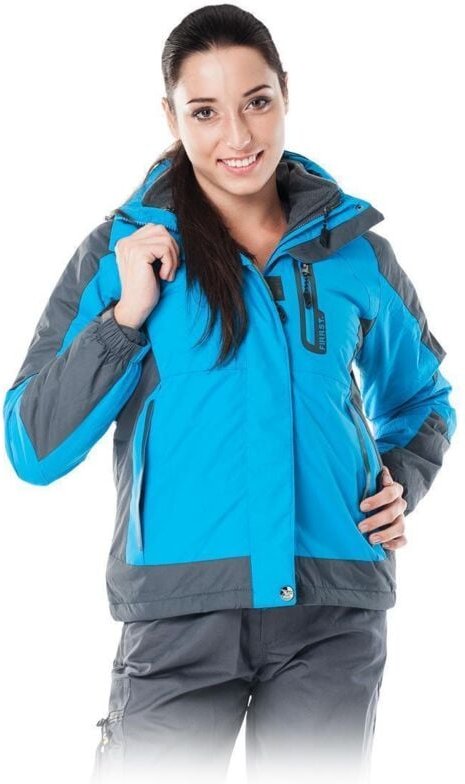 Gefütterte Fleecejacke für Damen in blau Größe XXL