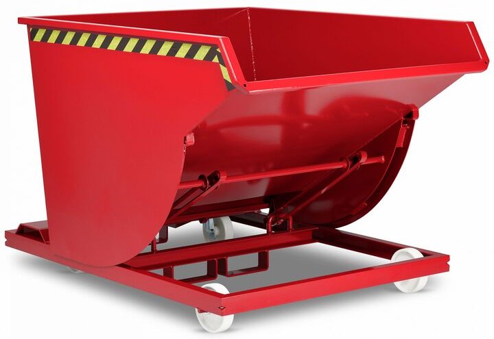 RR Industrietechnik Spänekipper Typ RSK-S-100 1580x1640x1060mm 1000dm³ RAL 3000 Feuerrot