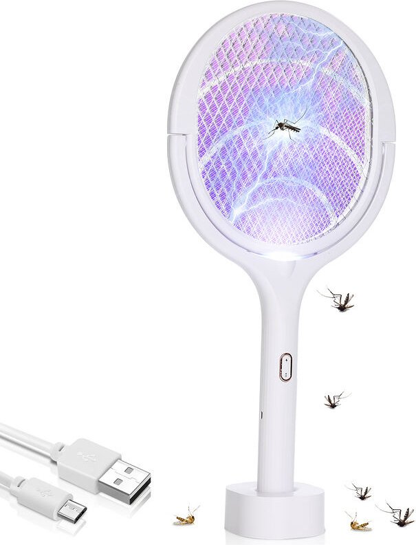 (Deactive) SWANEW 5in1 Elektrische Fliegenklatsche Büro Mücken Insektenvernichter Insekten Mörder