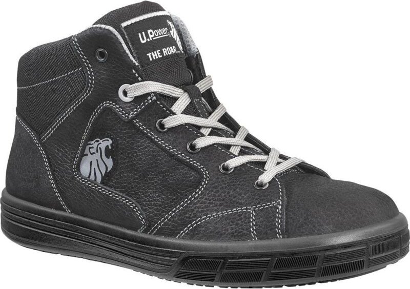 U-power - UPower Schnürstiefel en iso 20345 S3 src Lion Gr. 47 Nubukleder schwarz Aluminiumkappe