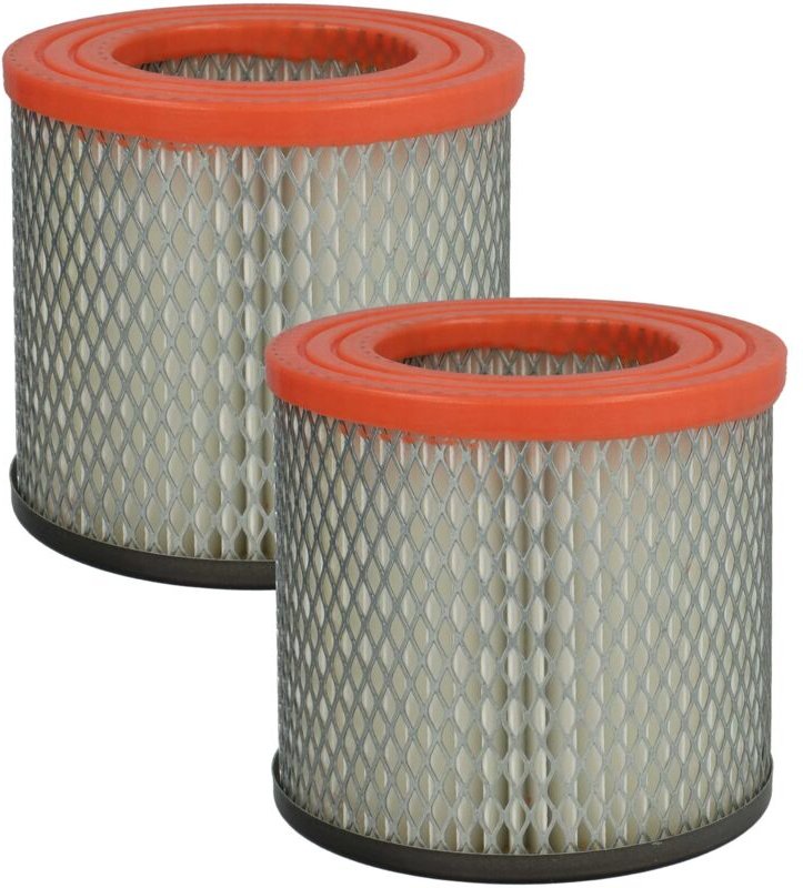 2x Faltenfilter kompatibel mit Güde GA18L 1200W, ga 18 l, as 18-201-05 - 58580 Staubsauger - Patronenfilter, Orange Schw...