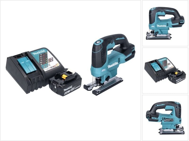 Thumbnail - Djv 184 RG1 Akku Pendelhub Stichsäge 18 v Brushless + 1x Akku 6,0 Ah + Ladegerät - Makita