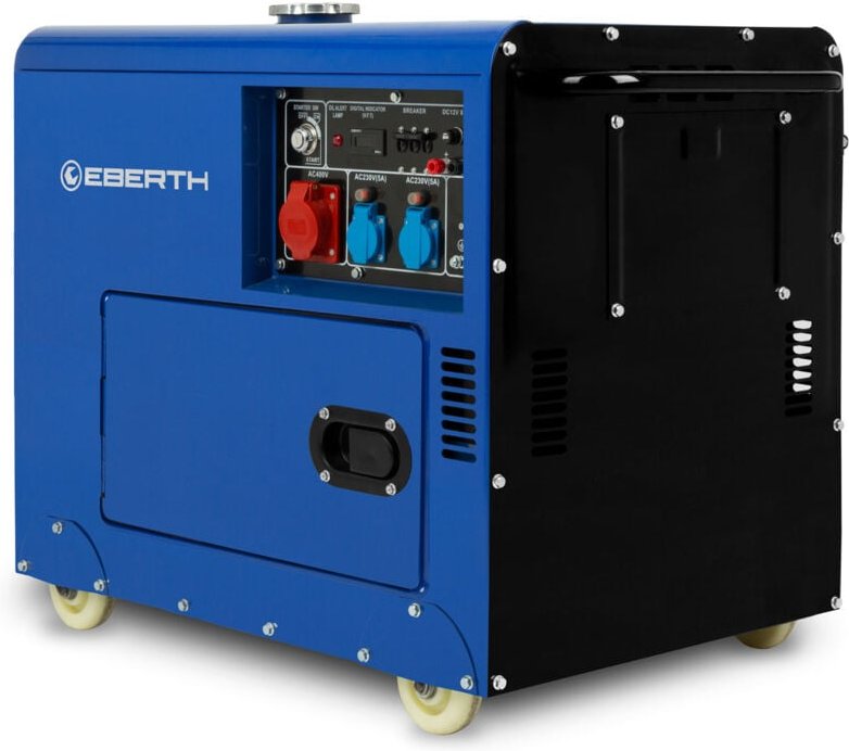 5000 Watt Notstromaggregat Diesel, Stromerzeuger Stromgenerator mit 10 ps Dieselmotor, 4-Takt, E-Start, 3-Phasen, 1x 400...