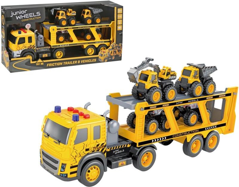 Junior wheels friction trailer w 4 fahrzeuge 112