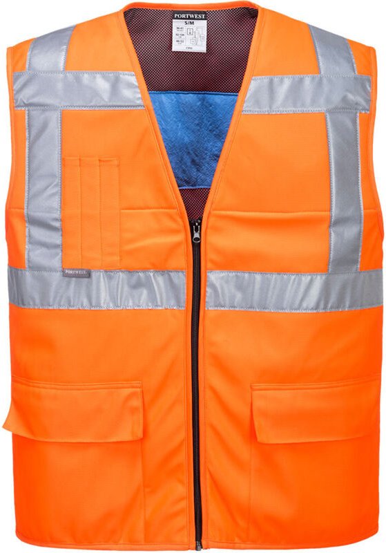 Erfrischendes HV-Weste Orange L/XL