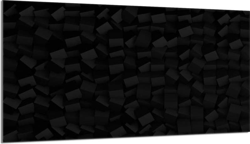 Glasschutzplatte für Herd 90x52 Schwarz