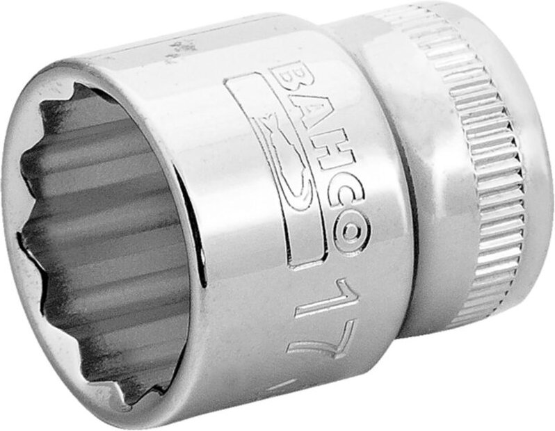 Bahco 3/8 Steckschlüssel-Einsatz, Zwölfkant, 20 mm - Einzelhandelsverpackung