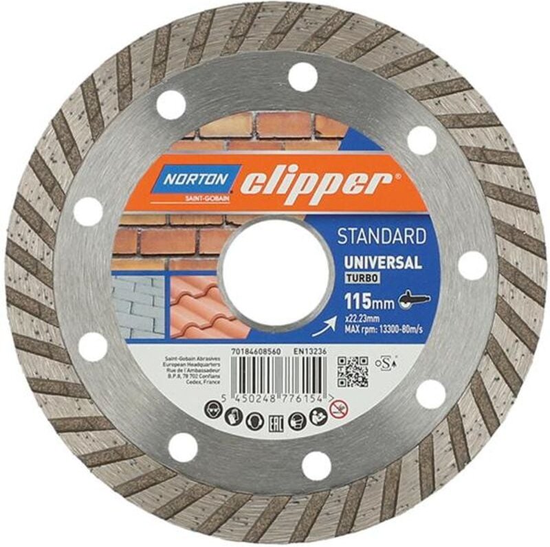 Diamantscheibe Standard Universal Turbo 115 mm