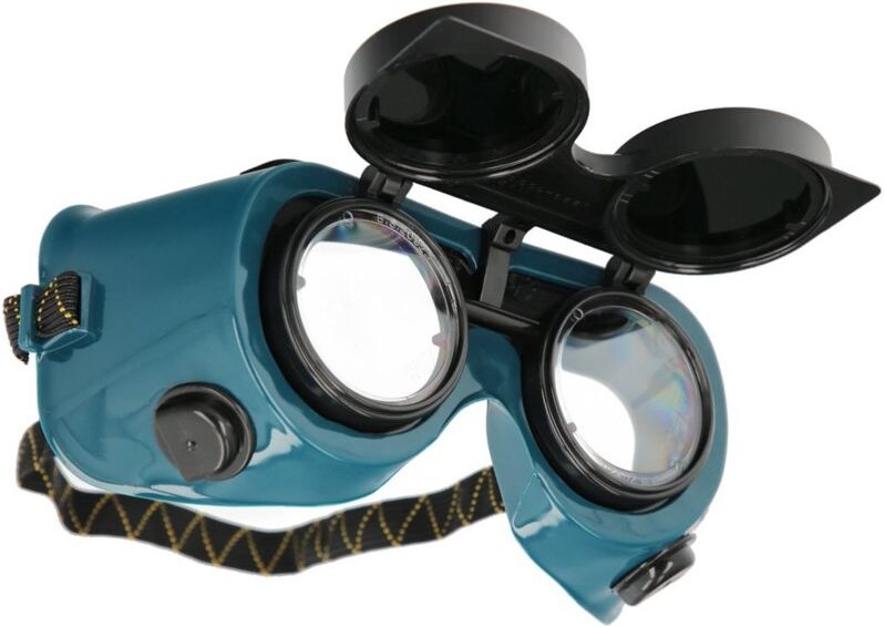 Schweißerbrille mit hochklappbaren Gläsern EN175